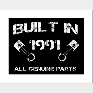 Built in 1991 Car fanatics 29th Birthday Gift idea Posters and Art